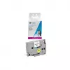 G&G Cinta de etiquetar compatible 18mm x 8m Negro sobre Blanco laminada para Brother TZe-241