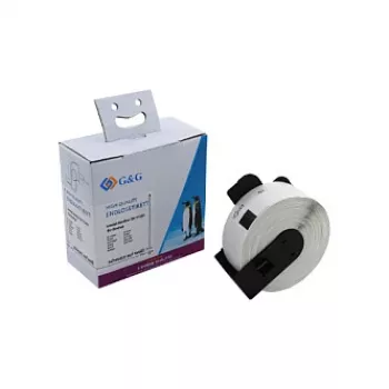 G&G Etiquetas térmicas directas compatibles con Brother DK-11201 29x90mm Papel blanco adhesivo permanente Etiquetas de dirección pack de 400
