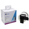 G&G Rollo de etiquetas continuo 62mm x 30,48m Negro sobre Blanco compatible con Brother DK-22205