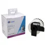 G&G Rollo de etiquetas continuo 62mm x 30,48m Negro sobre Blanco compatible con Brother DK-22205