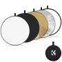 K&F Concept Reflector redondo plegable 5 en 1 de 80 cm con bolsa de transporte (KF18.0002)