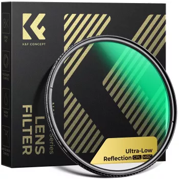 K&F Concept Filtro polarizador circular Nano-X de reflexión ultra baja de 62 mm