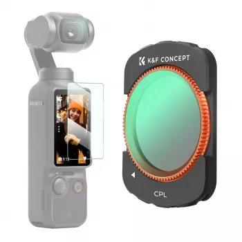 K&F Concept Filtro polarizador circular CPL HD MRC de 12 capas para DJI Osmo Pocket 3 (KF01.2532)