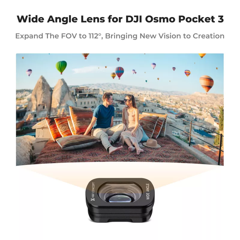 KF Objetivo gran angular de 112° para DJI Osmo Pocket 3 / 4 - Kf01.2612