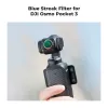 KF Filtro anamórfico Blue Streak + Protector de pantalla de vidrio templado 2 en 1 para DJI Osmo Pocket 3 / 4