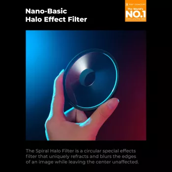 K&F Concept Nano-B filtro de desenfoque espiral Halo 58mm