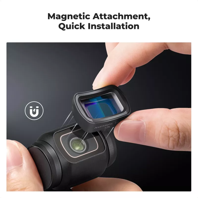 K&F Concept objetivo anamórfico 1.2x filtro magnético para DJI Osmo Pocket 3 (KF01.2700)
