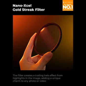 K&F Nano-X MRC filtro de efecto estelas doradas 52mm