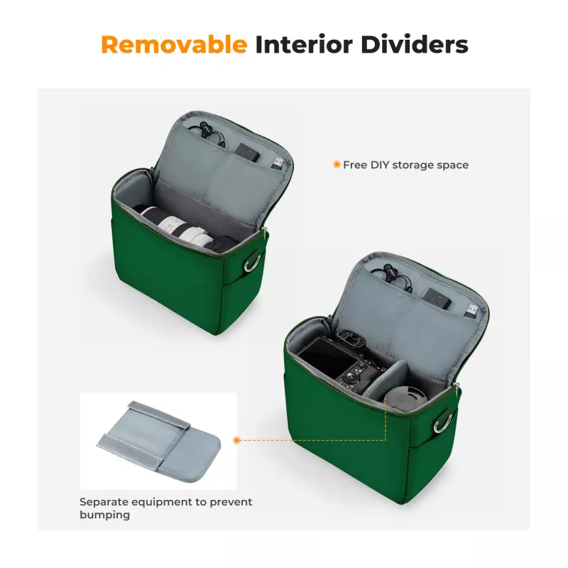 K&F Concept KF13.179V8 bolsa de cinturón para cámara verde - DSLR/sin espejo/dron/gimbal