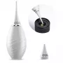 K&F Concept Soplador de aire 2 en 1 con cepillo extensible para limpieza de objetivos, sensores y ópticas de cámara - Blanco (KF08.048)