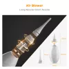 K&F Concept Soplador de aire 2 en 1 con cepillo extensible para limpieza de objetivos, sensores y ópticas de cámara - Blanco (KF08.048)