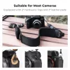 KF Correa de cuello y hombro de neopreno para cámaras DSLR y sin espejo (Canon, Nikon, Sony) - Negro