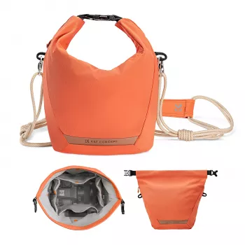 K&F Concept Bandolera cruzada Sling Bag 5L Naranja para cámara y smartphone