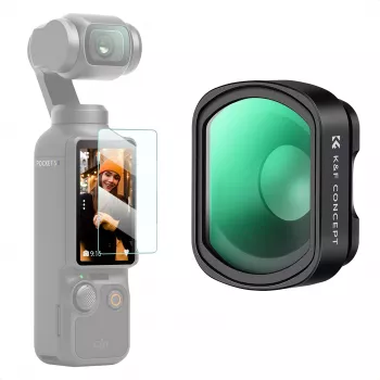 KF Filtro de objetivo macro 10x magnético 2 en 1 protector de pantalla para DJI Osmo Pocket 3 / 4