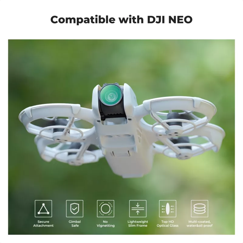 K&F Concept Nano-X Filtro polarizador circular 8K Ultra HD para DJI Neo / KF01.2828