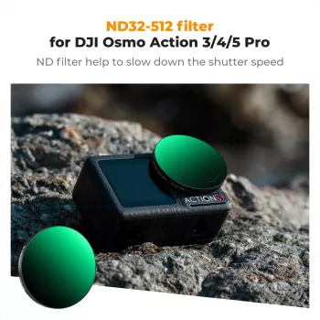 Filtro ND variable Nano-X ND32-512 gris de KF Concept para DJI Osmo Action 3/4/5 Pro