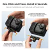 Soporte magnético de liberación rápida de KF para GoPro y tornillo de 1/4 de pulgada, para Insta360 Go Ultra, negro