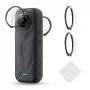 K&F Concept Pack de 2 protectores de objetivo de vidrio templado para Insta360 X5 KF31.185