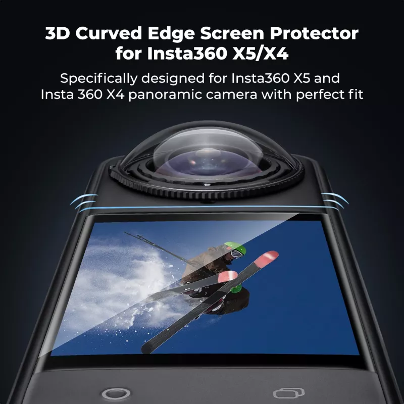 3x protector de pantalla de cristal templado para Insta360 X4 / X5 - KF31.184