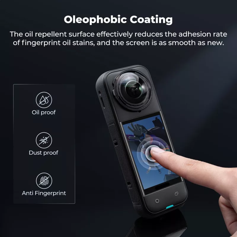 3x protector de pantalla de cristal templado para Insta360 X4 / X5 - KF31.184