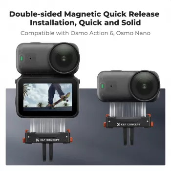 Soporte magnético de cierre rápido con imán para DJI Osmo Action 6 / Nano / montaje GoPro KF12.0030