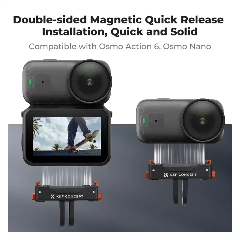 Soporte magnético de cierre rápido con imán para DJI Osmo Action 6 / Nano / montaje GoPro KF12.0030
