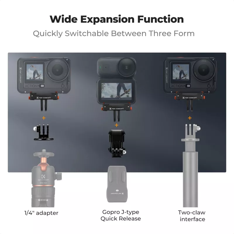 Soporte magnético de cierre rápido con imán para DJI Osmo Action 6 / Nano / montaje GoPro KF12.0030
