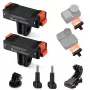 KF Pack de 2 soportes magnéticos de liberación rápida para DJI Osmo Action 6 / Nano, GoPro y 1/4 de pulgada (KF12.0029)
