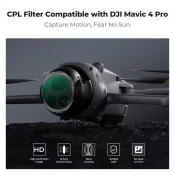 Filtro CPL Nano-X 8K HD K&F Concept para DJI Mavic 4 Pro (KF01.2071V1)