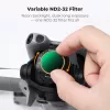 Filtro ND variable K&F ND2-ND32 para dron DJI Mini 5 Pro, cristal AGC