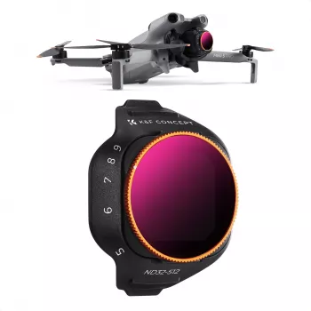 Filtro ND variable K&F ND32-ND512 para dron DJI Mini 5 Pro, cristal AGC, KF02.0004