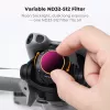 Filtro ND variable K&F ND32-ND512 para dron DJI Mini 5 Pro, cristal AGC, KF02.0004