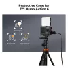 Jaula para cámara KF con soporte de marco para DJI Osmo Action 6, metal, negro, KF12.0026