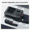 Jaula para cámara KF con soporte de marco para DJI Osmo Action 6, metal, negro, KF12.0026