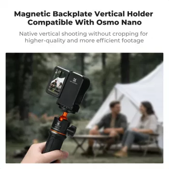 KF Concept KF12.0050 Adaptador de montaje vertical magnético con rosca de 1/4 de pulgada para DJI Osmo Nano / Xtra Atto