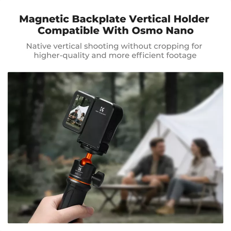 KF Concept KF12.0050 Adaptador de montaje vertical magnético con rosca de 1/4 de pulgada para DJI Osmo Nano / Xtra Atto