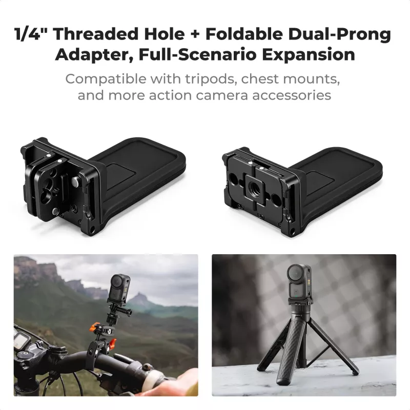 KF Concept KF12.0050 Adaptador de montaje vertical magnético con rosca de 1/4 de pulgada para DJI Osmo Nano / Xtra Atto