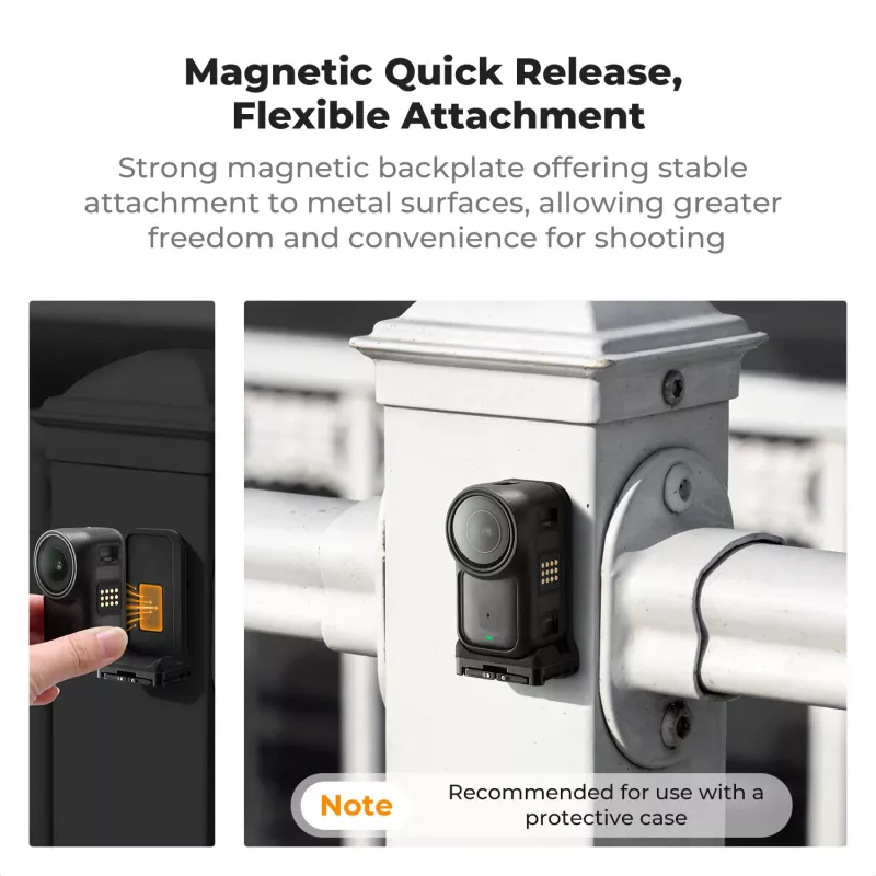 KF Concept KF12.0050 Adaptador de montaje vertical magnético con rosca de 1/4 de pulgada para DJI Osmo Nano / Xtra Atto