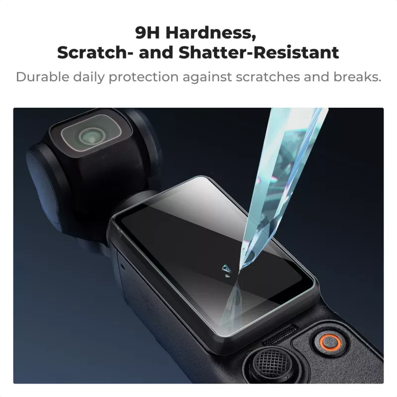 Protector de pantalla de cristal templado HD 9H KF pack de 2 para DJI Osmo Pocket 3 / Pocket 4