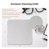 Paño de microfibra KF 30x30cm 200gsm pack de 3 para óptica, objetivos de cámara, pantallas