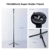 K&F Concept X97-C Selfie Stick Trípode 180 cm con soporte magnético MagSafe y disparador remoto Bluetooth (negro)