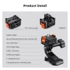 KF Adaptador de liberación rápida con función de carga USB-C para DJI Osmo Pocket 3/4, soporte GoPro, rosca de 1/4