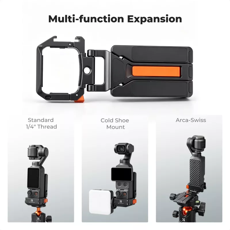 KF KF20.0022 Carcasa magnética y soporte para trípode para DJI Osmo Pocket 3 / 4