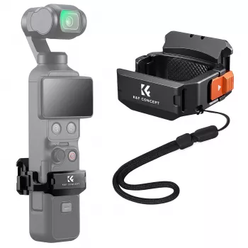 KF Adaptador de montaje marco protector para DJI Osmo Pocket 3 / 4 con soporte GoPro y rosca de trípode de 1/4