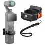 KF Adaptador de montaje marco protector para DJI Osmo Pocket 3 / 4 con soporte GoPro y rosca de trípode de 1/4
