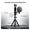 KF Adaptador de montaje marco protector para DJI Osmo Pocket 3 / 4 con soporte GoPro y rosca de trípode de 1/4