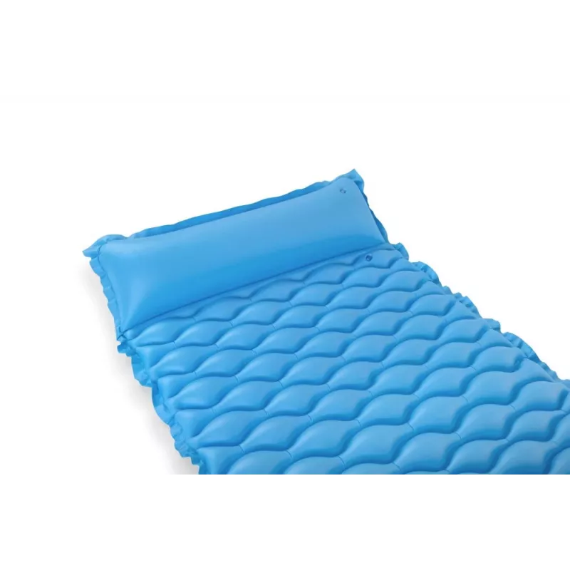 Bestway Colchón de aire 213 x 86 cm Pavillo Roll & Relax individual azul oscuro/gris