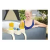 Bestway Flowclear Portavasos para piscina pack de 2 gris/azul