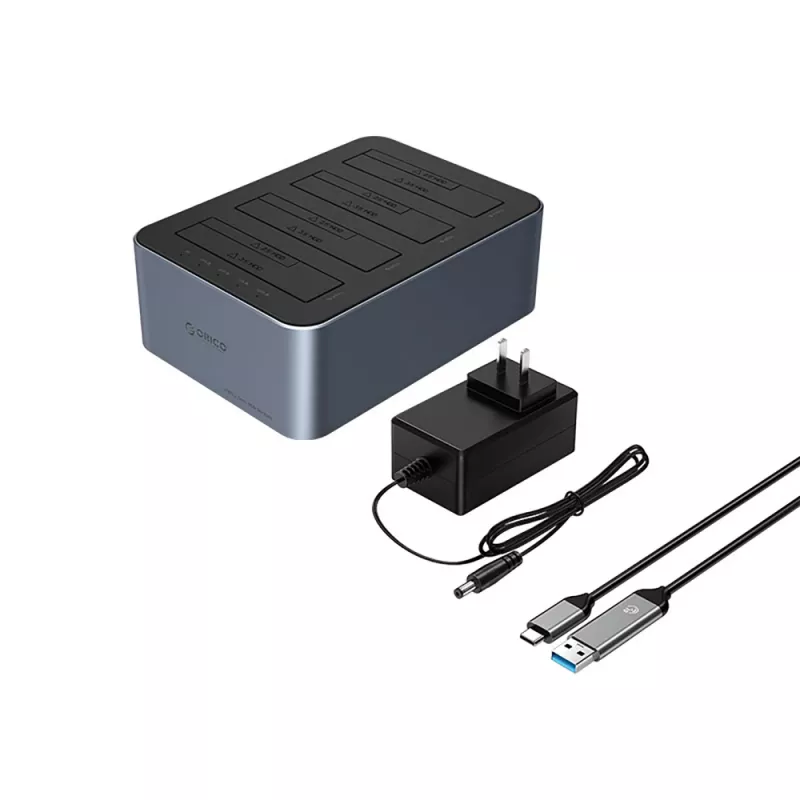 ORICO 6646C3-C Docking station de 4 bahías para HDD/SSD SATA de 2,5/3,5