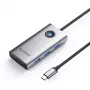 ORICO PW11-6P Hub USB-C Docking station 6 en 1 con 3x USB-A 3.0, 1x USB-C 2.0, 1x HDMI, gris